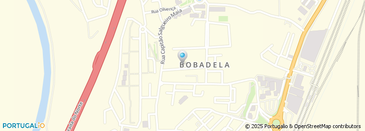 Mapa de Escola Básica da Bobadela, Loures