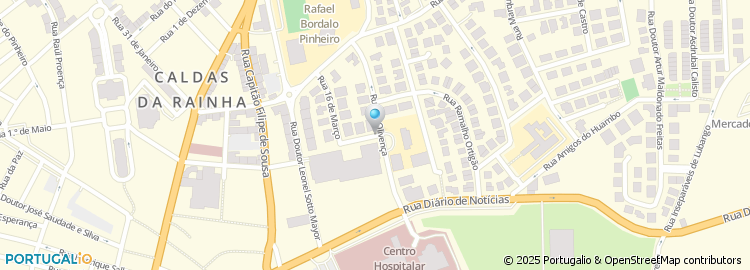 Mapa de Escola Básica da Encosta do Sol, Caldas da Rainha