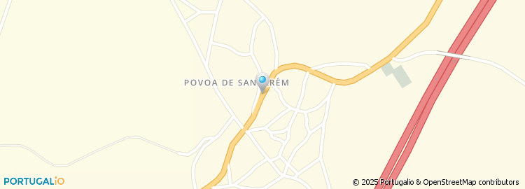 Mapa de Escola Básica da Póvoa de Santarém, Santarém