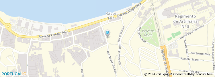 Mapa de Escola Básica da Praia, Vila Nova de Gaia