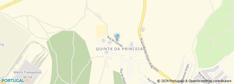 Mapa de Escola Básica da Quinta da Princesa, Seixal
