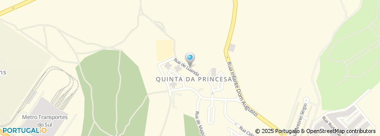 Mapa de Escola Básica da Quinta da Princesa, Seixal