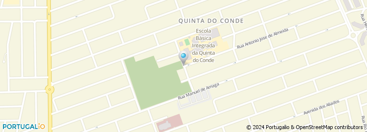 Mapa de Escola Básica da Quinta do Conde, Sesimbra