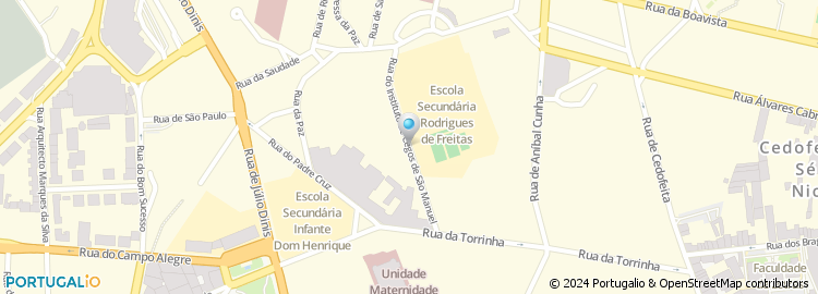 Mapa de Escola Básica da Torrinha, Porto