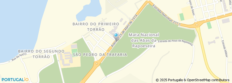 Mapa de Escola Básica da Trafaria, Almada