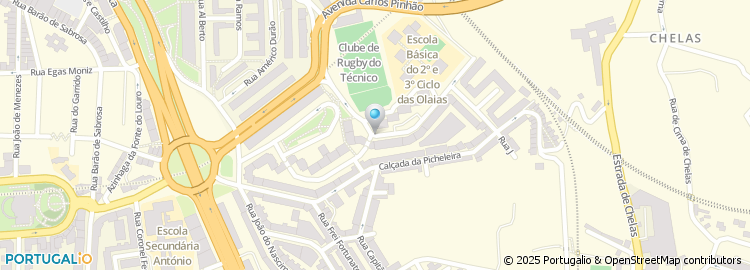 Mapa de Escola Básica das Olaias, Lisboa