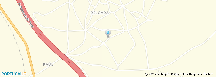 Mapa de Escola Básica de A-Da-Delgada, Bombarral