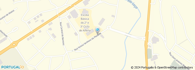 Mapa de Escola Básica de Alfena, Valongo