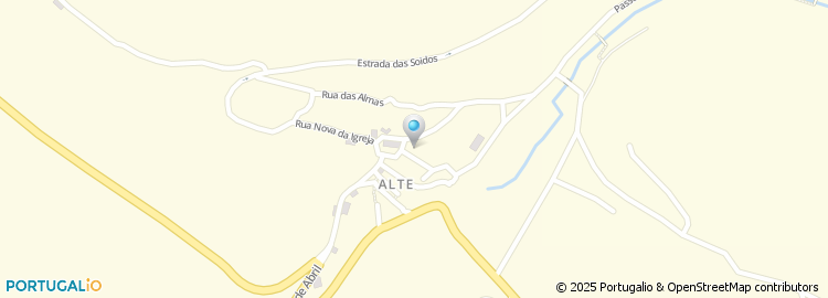 Mapa de Escola Básica de Alte, Loulé