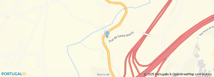 Mapa de Escola Básica de Antime, Fafe