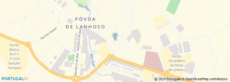 Mapa de Escola Básica de António Lopes, Póvoa de Lanhoso