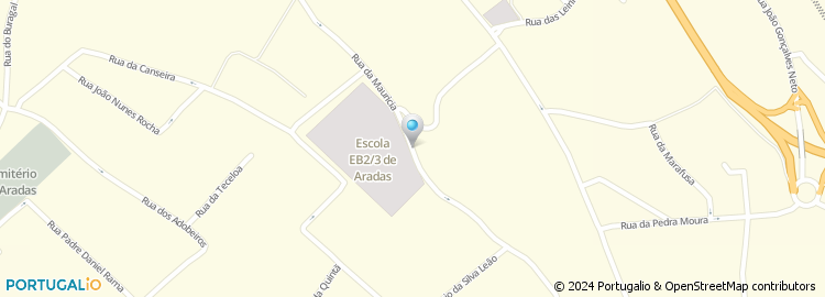 Mapa de Escola Básica de Aradas, Aveiro