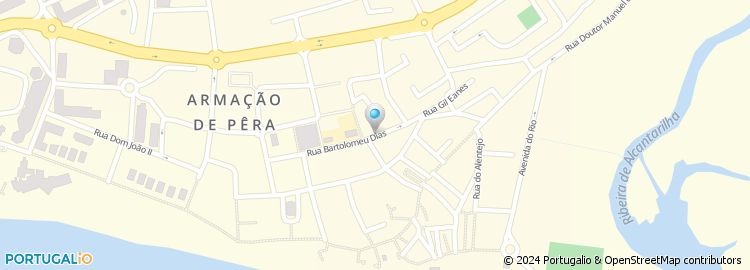 Mapa de Escola Básica de Armação de Pêra, Silves