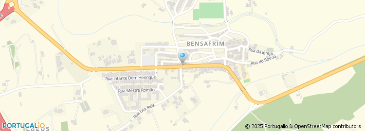 Mapa de Escola Básica de Bensafrim, Lagos