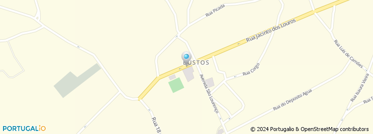 Mapa de Escola Básica de Bustos, Oliveira do Bairro