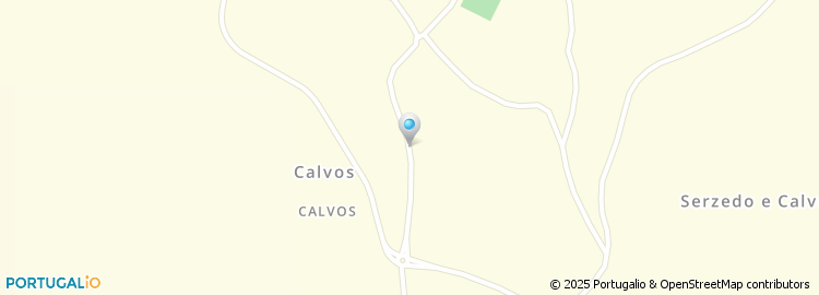 Mapa de Escola Básica de Calvos, Guimarães