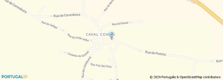 Mapa de Escola Básica de Casal Comba, Mealhada