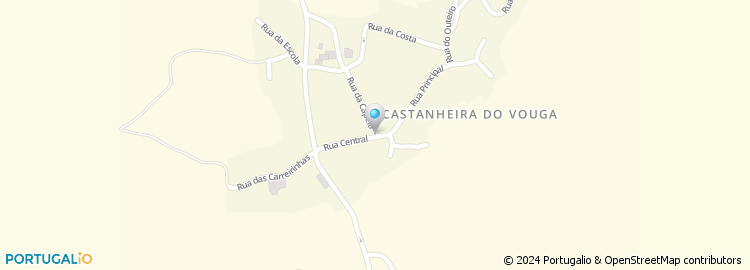 Mapa de Escola Básica de Castanheira do Vouga, Águeda