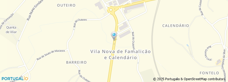 Mapa de Escola Básica de Castelões, Vila Nova de Famalicão