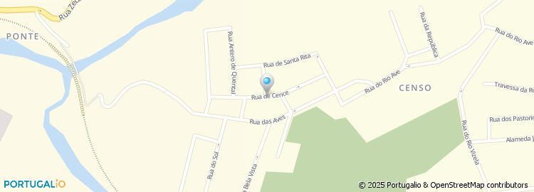 Mapa de Escola Básica de Cense, Santo Tirso