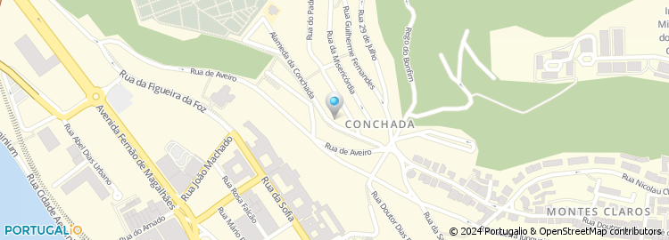 Mapa de Escola Básica de Conchada, Coimbra