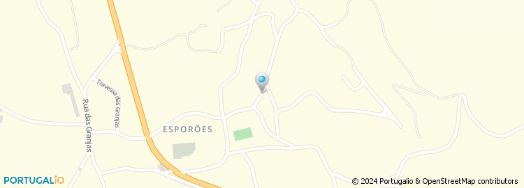 Mapa de Escola Básica de Esporões, Braga