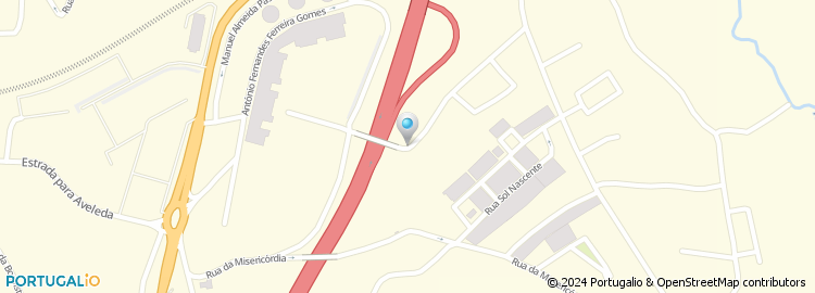 Mapa de Escola Básica de Estrada, Ferreiros, Braga