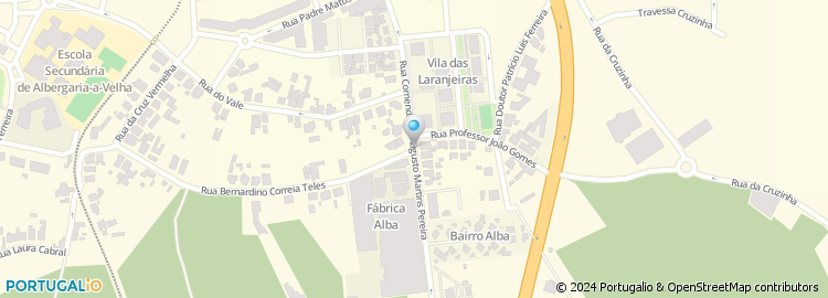 Mapa de Escola Básica de Frossos, Albergaria-A-Velha