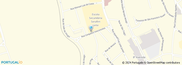 Mapa de Escola Básica de Fundo de Vila, São João da Madeira
