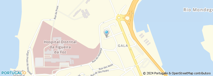 Mapa de Escola Básica de Gala, Figueira da Foz
