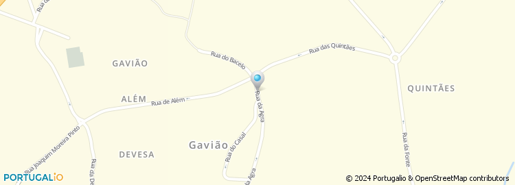 Mapa de Escola Básica de Gavião, Vila Nova de Famalicão