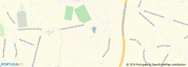 Mapa de Escola Básica de Giesta, Pedrouços, Maia