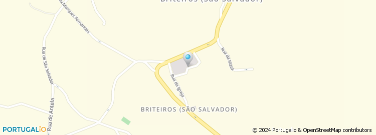 Mapa de Escola Básica de Igreja - São Salvador, Guimarães