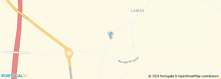 Mapa de Escola Básica de Lamas, Miranda do Corvo
