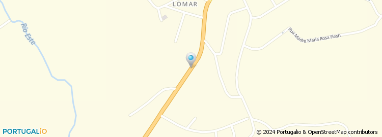 Mapa de Escola Básica de Lomar, Braga