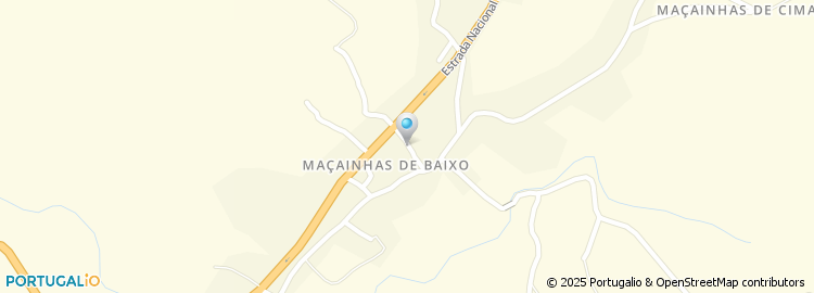 Mapa de Escola Básica de Maçainhas, Guarda