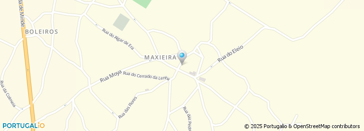 Mapa de Escola Básica de Maxieira, Ourém