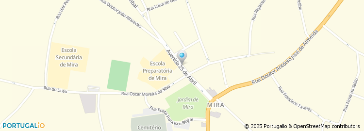 Mapa de Escola Básica de Mira