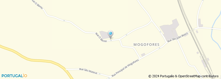 Mapa de Escola Básica de Mogofores, Anadia