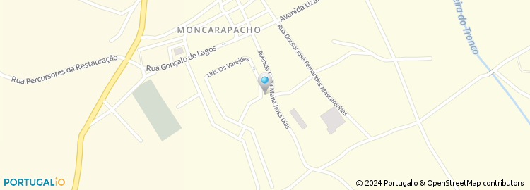 Mapa de Escola Básica de Moncarapacho, Olhão