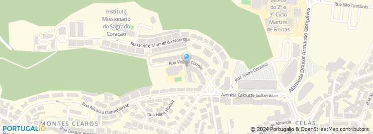 Mapa de Escola Básica de Montes Claros, Coimbra