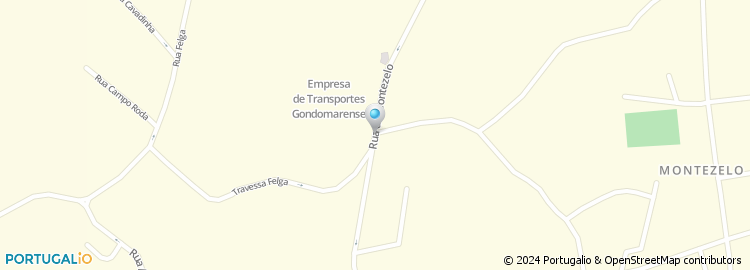 Mapa de Escola Básica de Montezelo, Gondomar