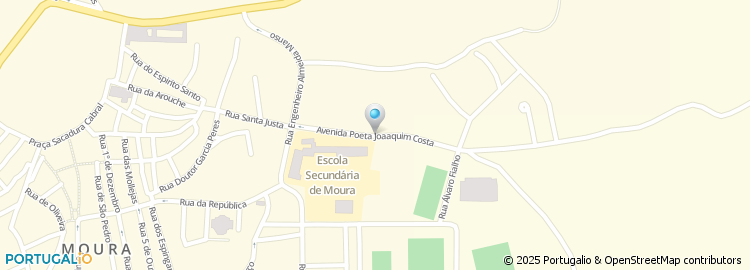 Mapa de Escola Básica de Moura