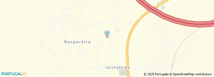 Mapa de Escola Básica de Nespereira, Guimarães