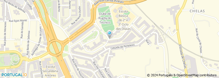 Mapa de Escola Básica de Olaias, Lisboa