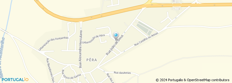 Mapa de Escola Básica de Pêra, Silves