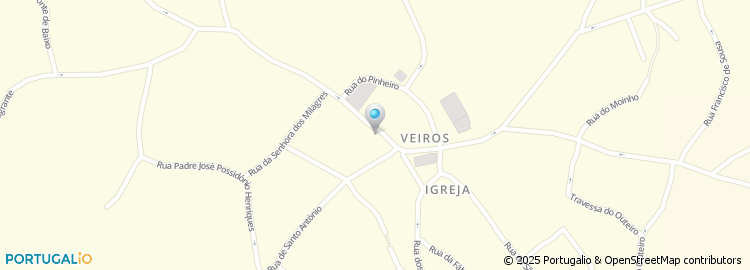 Mapa de Escola Básica de Pinheiro, Veiros, Estarreja