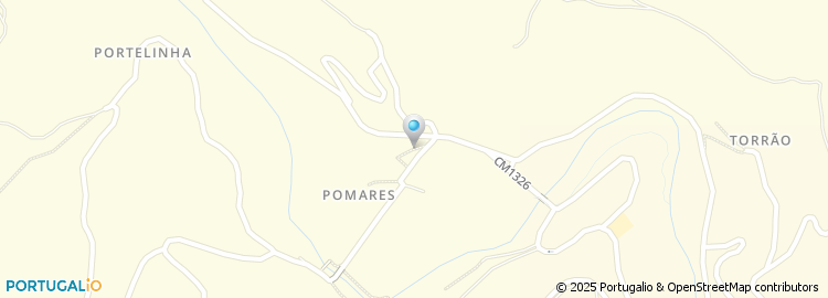 Mapa de Escola Básica de Pomares, Arganil