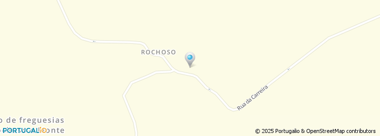 Mapa de Escola Básica de Rochoso, Guarda