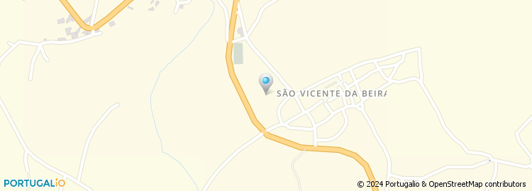 Mapa de Escola Básica de São Vicente da Beira, Alcains